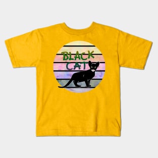 Black Cat Kids T-Shirt